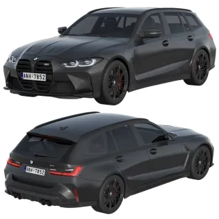 BMW M3 旅行版 宝马M3旅行版 2022款 汽车 轿车 SUv越野车3D模型