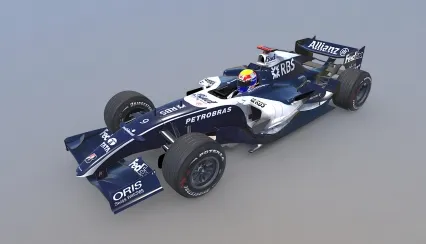 F1方程式赛车 F1电动汽车 电动F1赛车 F1赛车 跑车 一级方程式跑车 威廉姆斯Fw28赛车3D模型