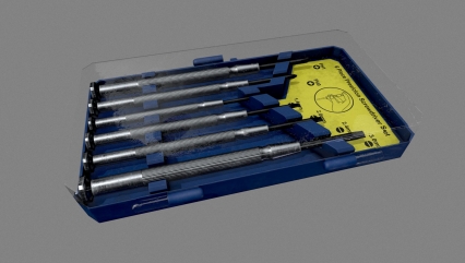 工具箱 组装螺丝刀 螺丝刀套装3D模型