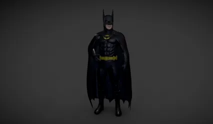 PBR次世代 蝙蝠侠 卡通蝙蝠侠 黑暗蝙蝠侠 blender 超级英雄3D模型