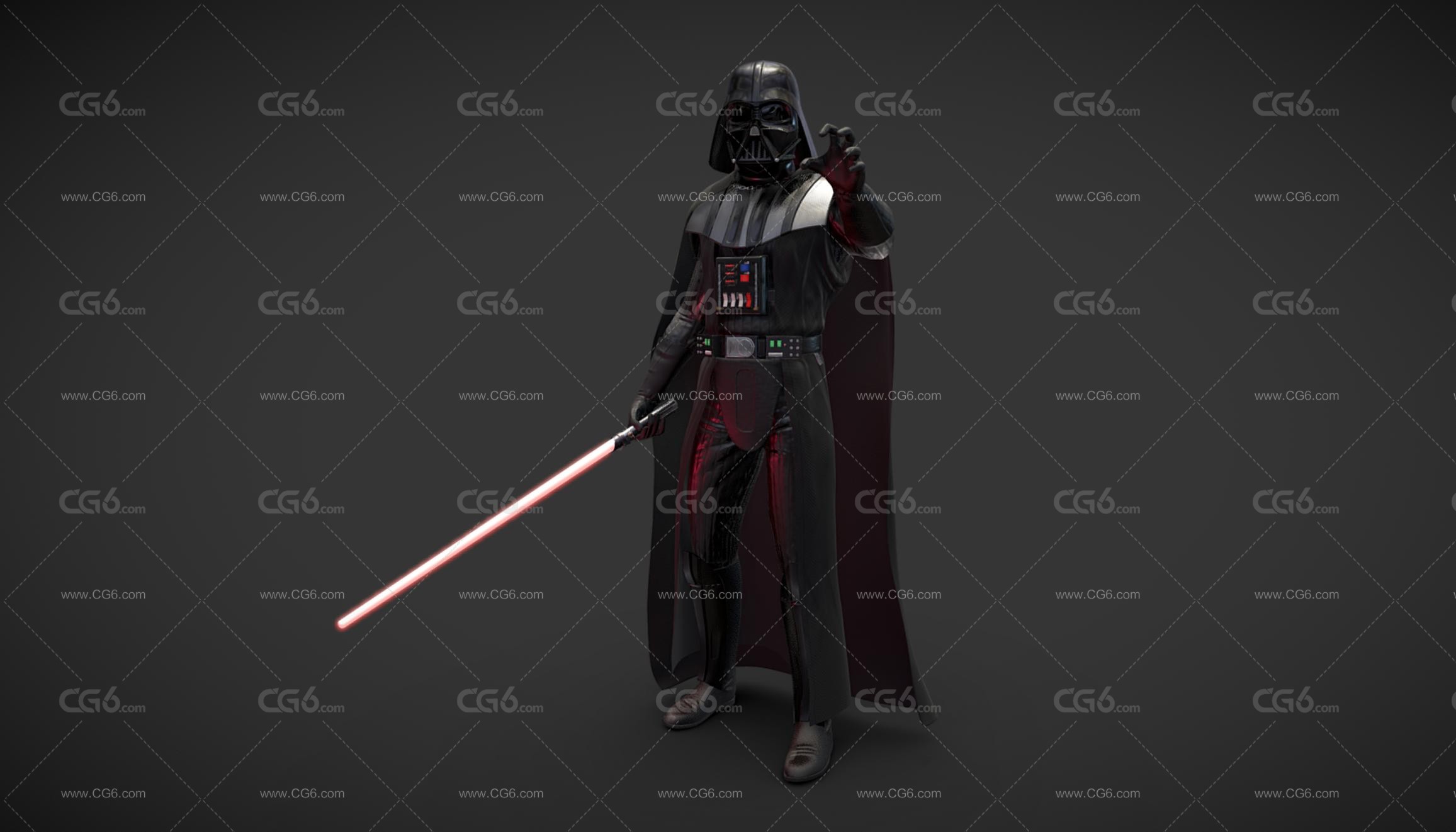 星球大战前线2 达斯·维达 SWBF2_DarthVader 星球大战黑武士 外星战士3D模型-1