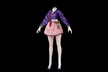 日系服饰 裙子 服装 女人衣服 日韩服装3D模型