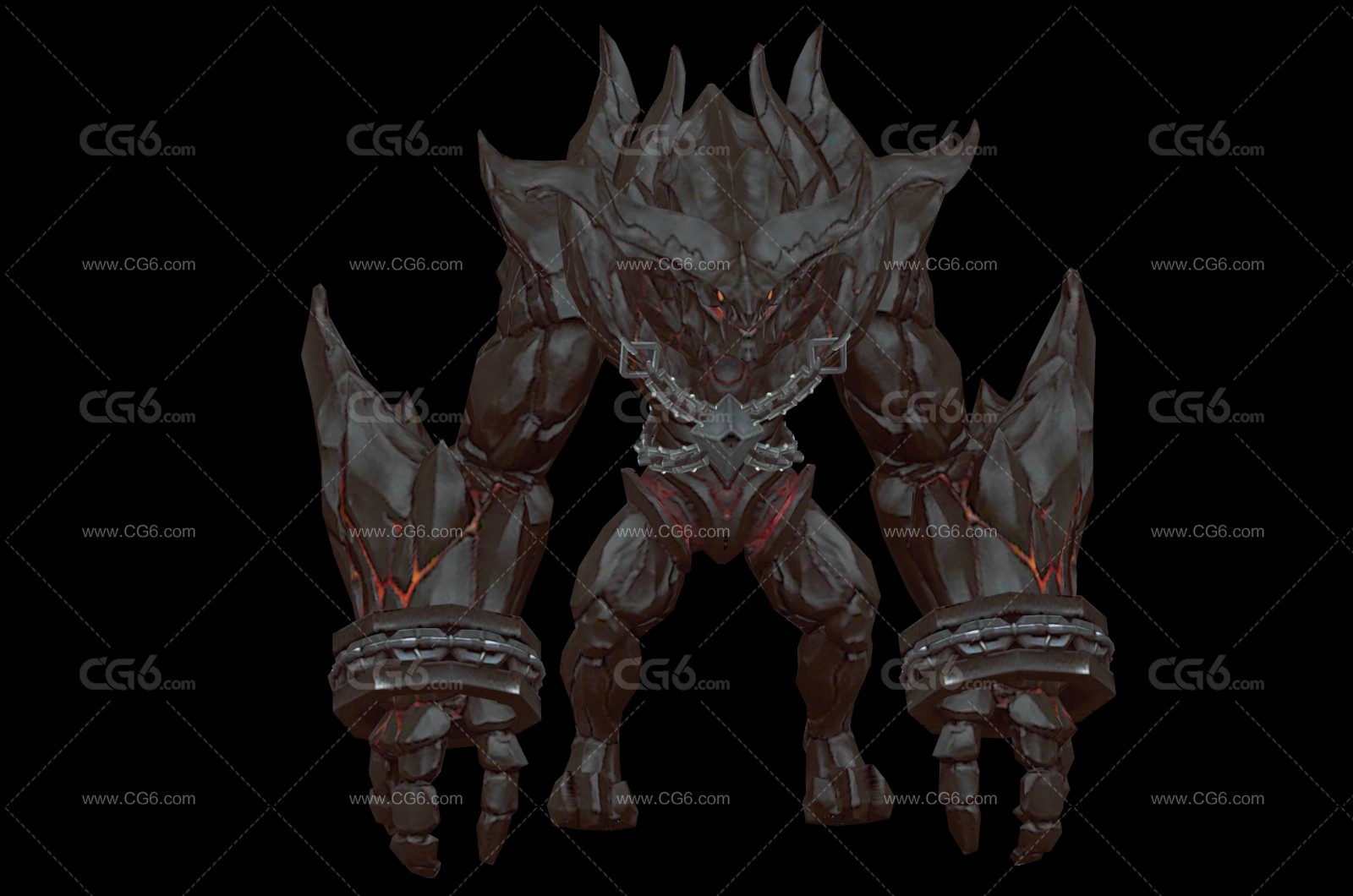 黑暗魔兽 魔尊 魔王 黑暗使者 地狱恶魔 怪兽 妖怪 妖兽3D模型-1