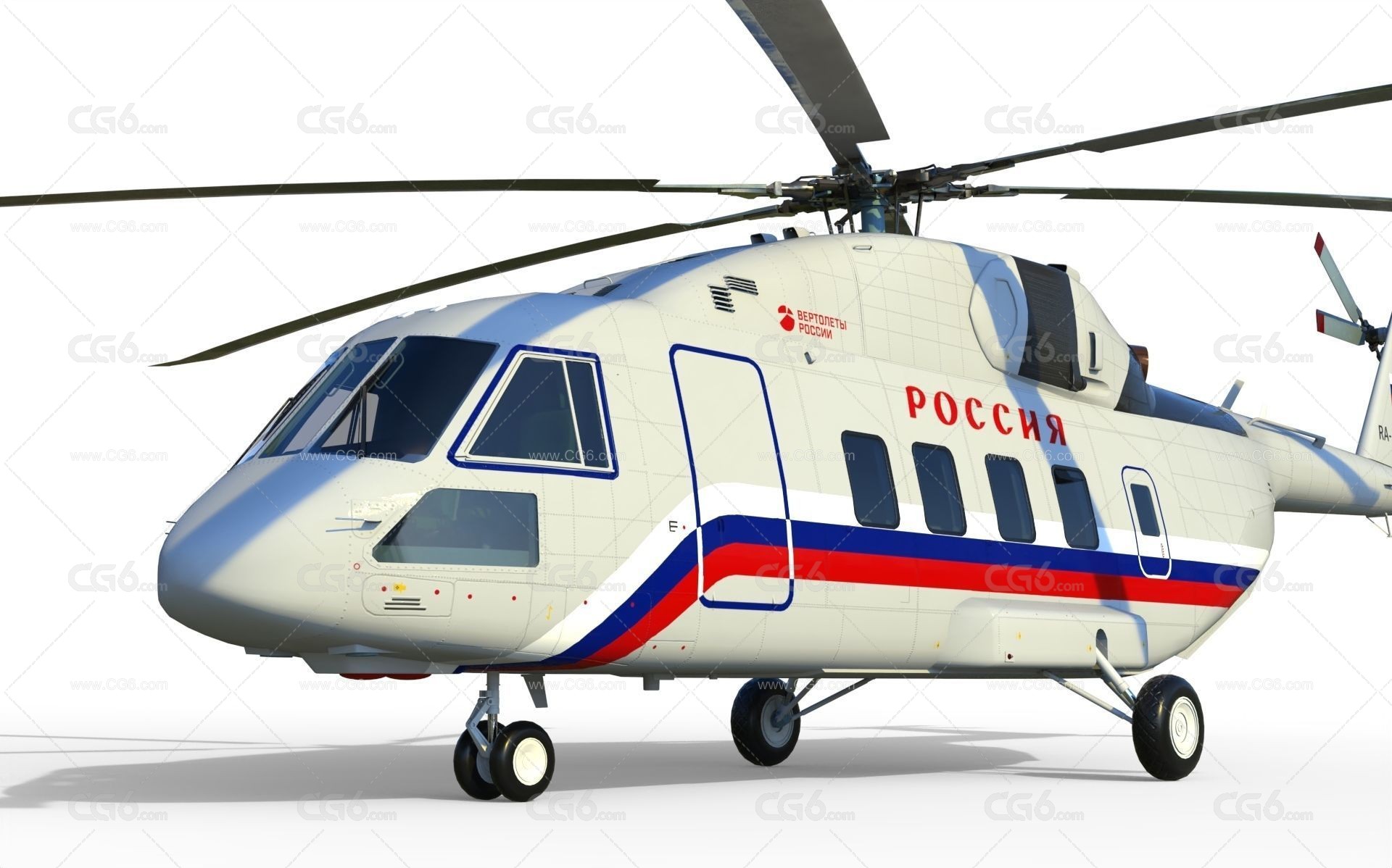 Mi-38直升机 米8武装直升机 m8直升机3D模型-7