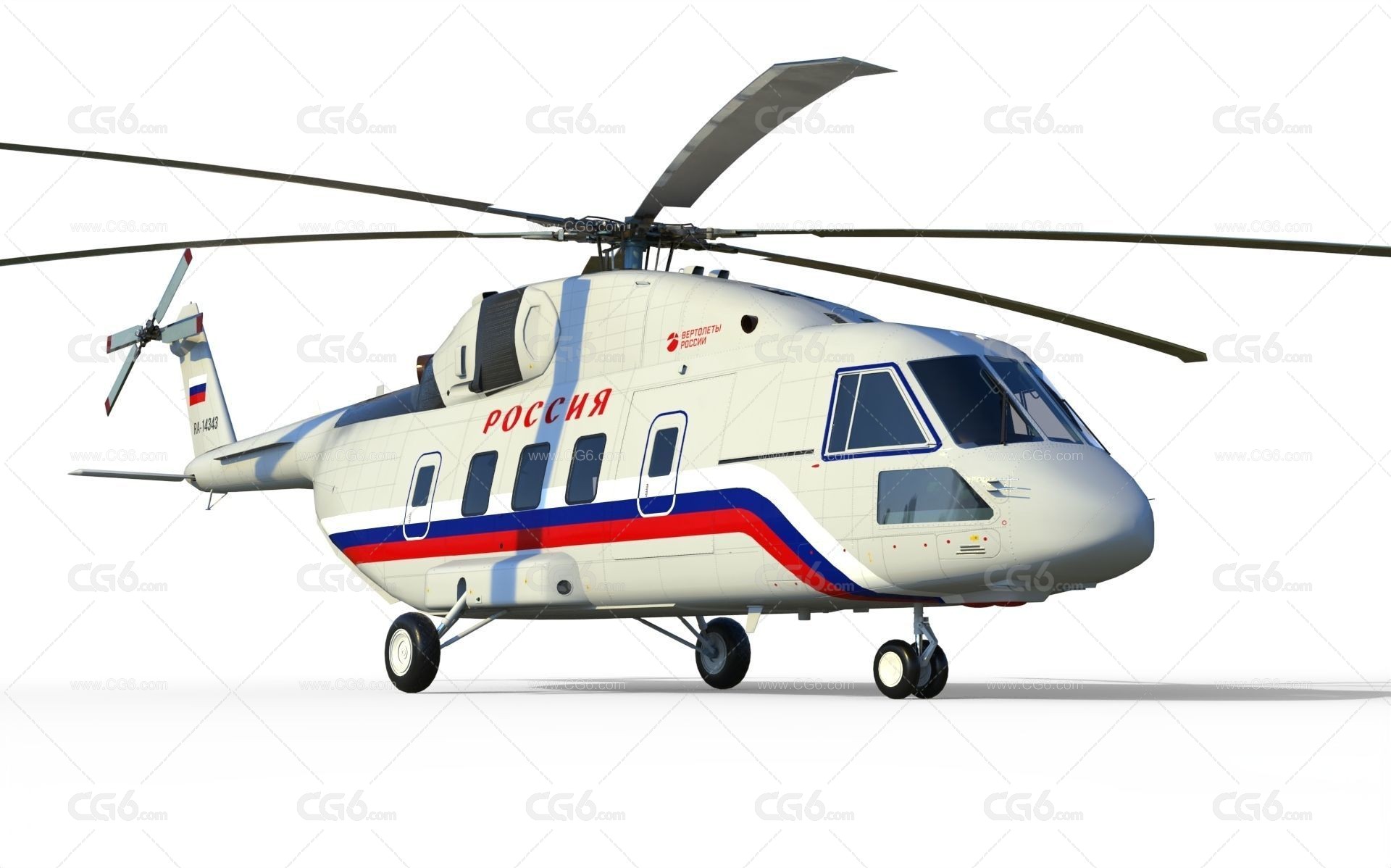 Mi-38直升机 米8武装直升机 m8直升机3D模型-3