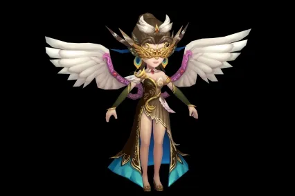 天使 女神  天后神女 天仙 仙女 圣女 神女 女皇 女王 仙女 古代美女 蒙面女王3D模型
