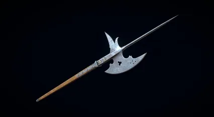 PBR次世代战戟 冷兵器 中世纪 长柄武器 钩 长矛 长枪 古代兵器 长戈3D模型