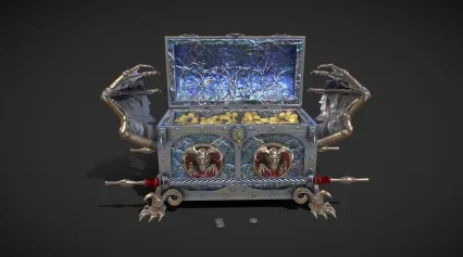 PBR次世代 恶魔宝箱 财宝箱 抽奖箱子 BOSS宝箱 财富 黄金宝箱 潘多拉魔盒 通关宝箱