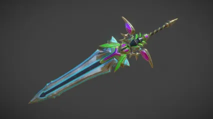 玄幻宝剑 王者之剑 游戏宝剑 神器 战士巨剑 神兵利器 古代兵器 魔幻宝剑 法宝 法器宝剑3D模型