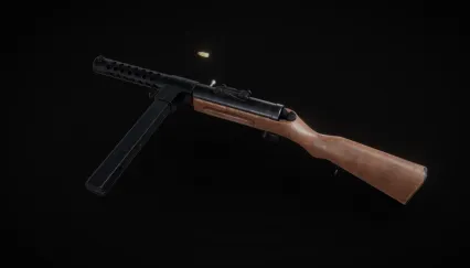 m20冲锋枪 二战武器 越战武器 枪械 斯登冲锋枪 CFcs游戏武器 现代武器3D模型