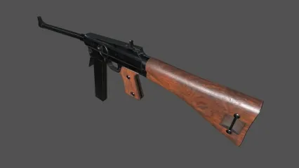 MAS38冲锋枪 法国冲锋枪 轻武器 轻机枪 卡宾枪3D模型