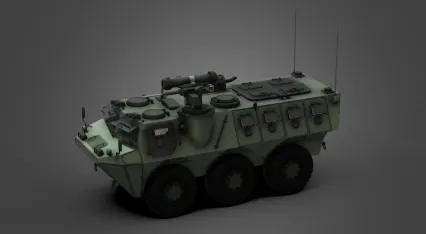 LowPoly装甲运兵车 装甲输送车 装甲车 装甲运输车 轮式步兵战车 步兵战车 多用途军用车辆 