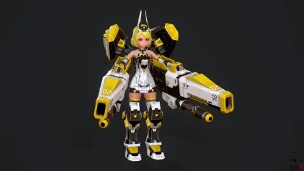 科幻机甲女战士 未来战士 机甲兵 机械战士 太空装甲 小萝莉 萌妹子 高科技 机甲女兵