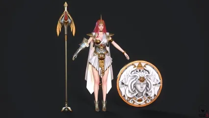 美女战士 红发美女 美女魔法师 美少女战士 女神 大祭司 卡通战士 女武士 女侠 骑士 卡通女战士 皮甲战士