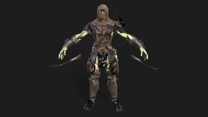 次世代半兽人战士 领主 兽人刺客士兵 魔兽兽人 半兽人怪物 部落战士 勇士 野蛮人 巨人 妖兽3D模型