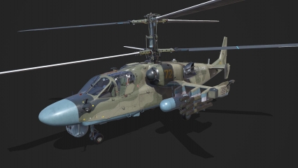 卡-52武装直升机 ka-52 短吻鳄 噱头-B Hokum-B Ка-52 俄罗斯直升机 共轴反转双旋翼直升机