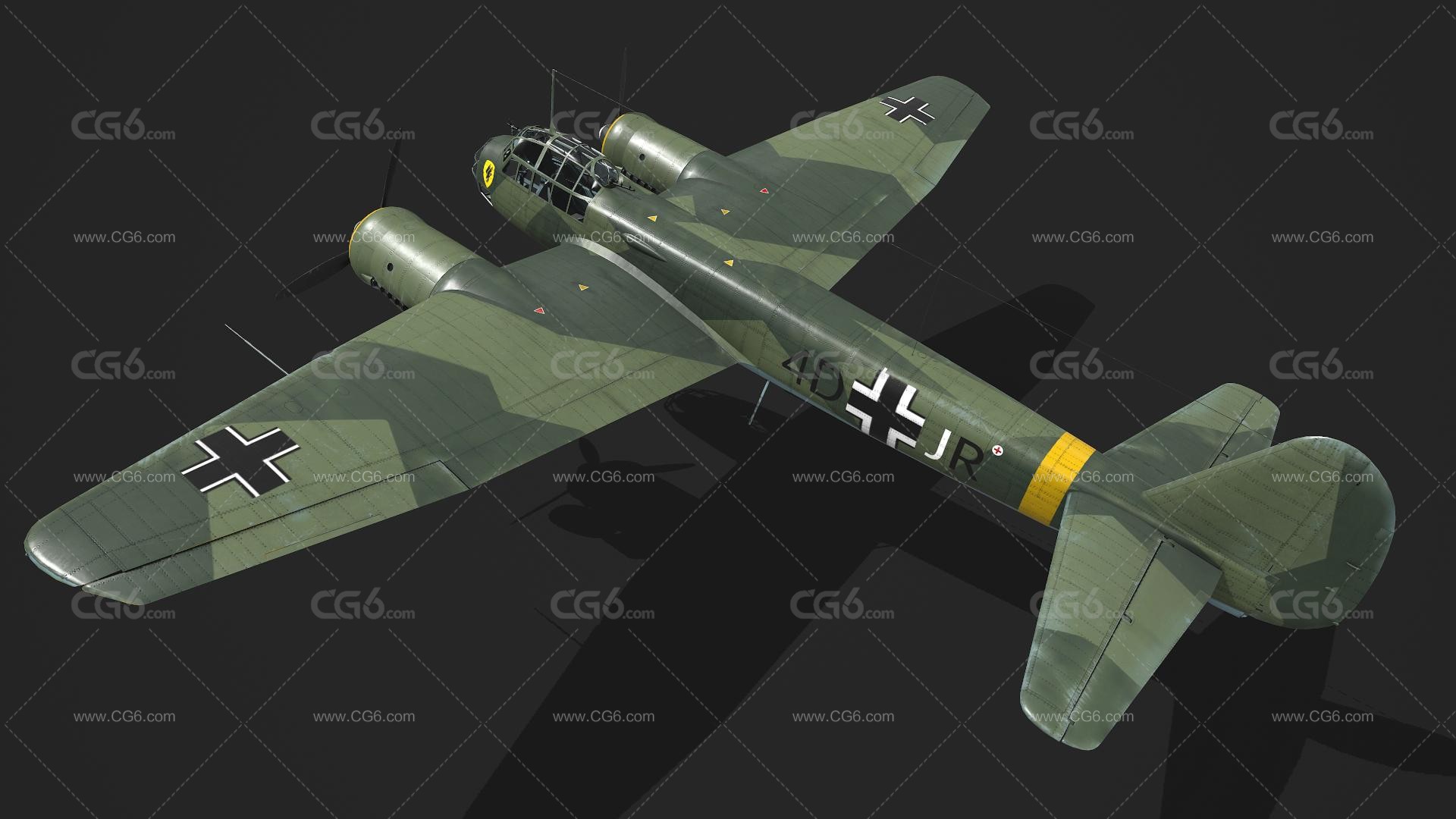 Ju88轰炸机 容克88 轰炸机 二战德国战斗机 中型轰炸机 容克-88 Ju-88军用飞机-2