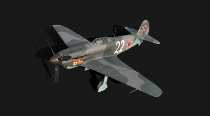 雅克9T战斗机 yak-9T 雅克-9 苏联雅克战斗机 PBR 二战飞机 卫国战争 红色铁翼单座多用途战斗机