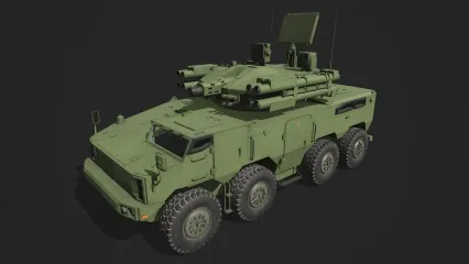 中国新型625型弹炮合一防空系统 625E自行高炮 625E近防系统 625E型防空炮导弹系统装甲车