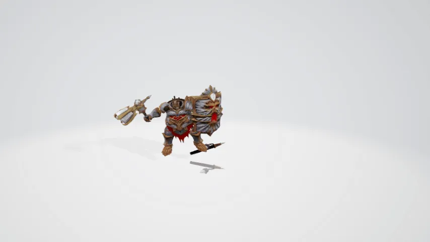 士兵 将士  武士动画模型-2
