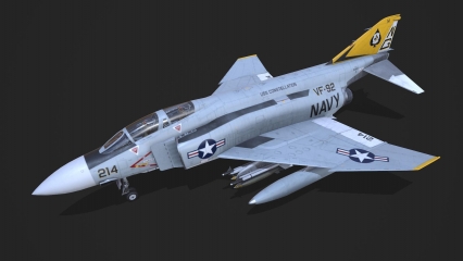 F-4J鬼怪战斗机 超音速喷气拦截机 幻影2战斗轰炸机 F4战机 二代机 军用飞机