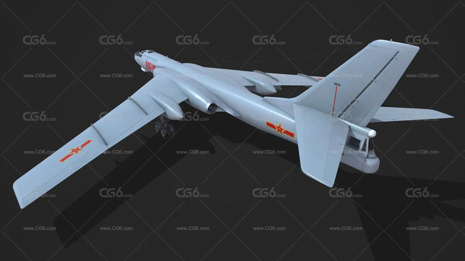 中国轰6战斗机 H-6 轰-6 轰炸机 H-6N H-6KH H6KH 轰6KH轰炸机 图16 军用飞机 中国军用轰炸机-3