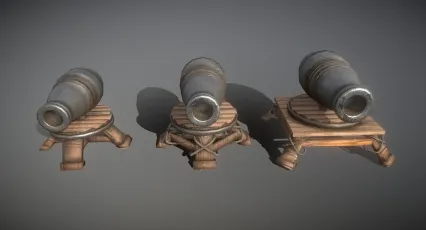 古代大炮 火炮 中世纪大炮 火药 重武器 欧洲大炮 铁铸火炮 游戏塔防大炮火炮道具