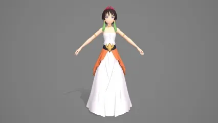 卡通手绘二次元中世纪女仆 佣人 仆人 小姐姐 西方欧洲少女 美少女 动漫人物 性感村姑 乡村美女