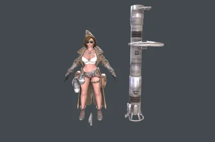 抢手女神  战士美女角色  手游人物女