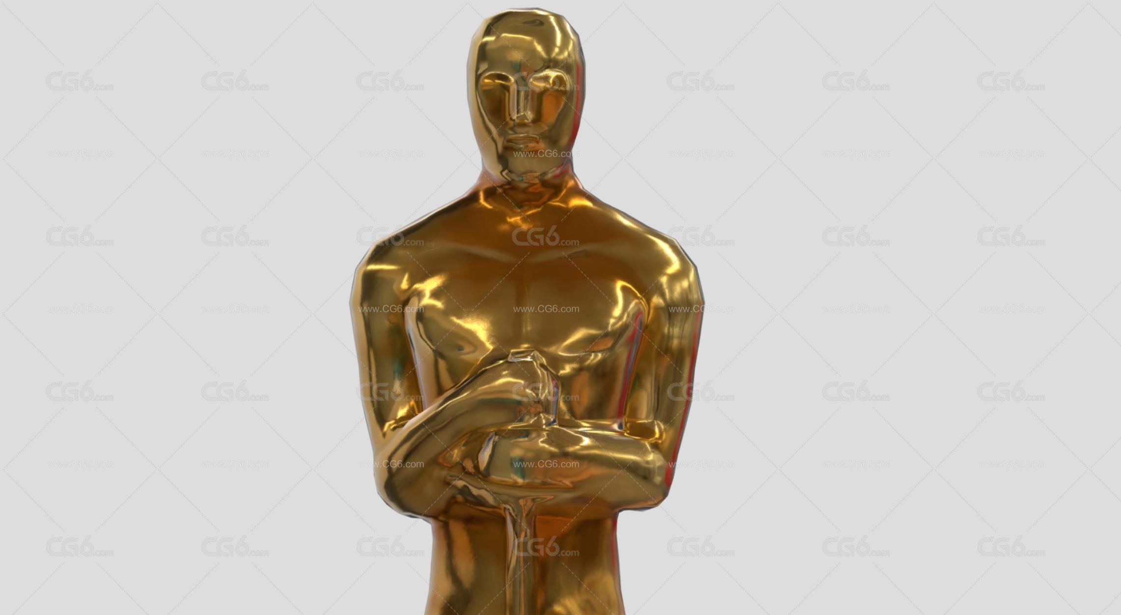 奥斯卡金像奖 Oscars 小金人 金像奖 黄金奖杯 合金奖杯 奥斯卡小金人奖杯3D模型-4