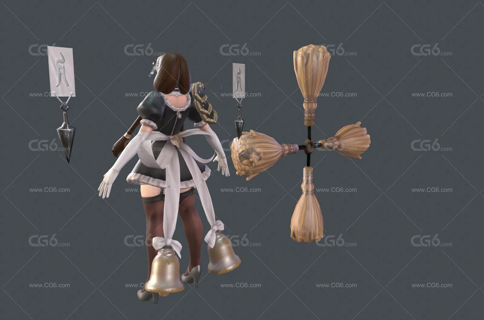 神女  符文女王  小厨娘服饰-4