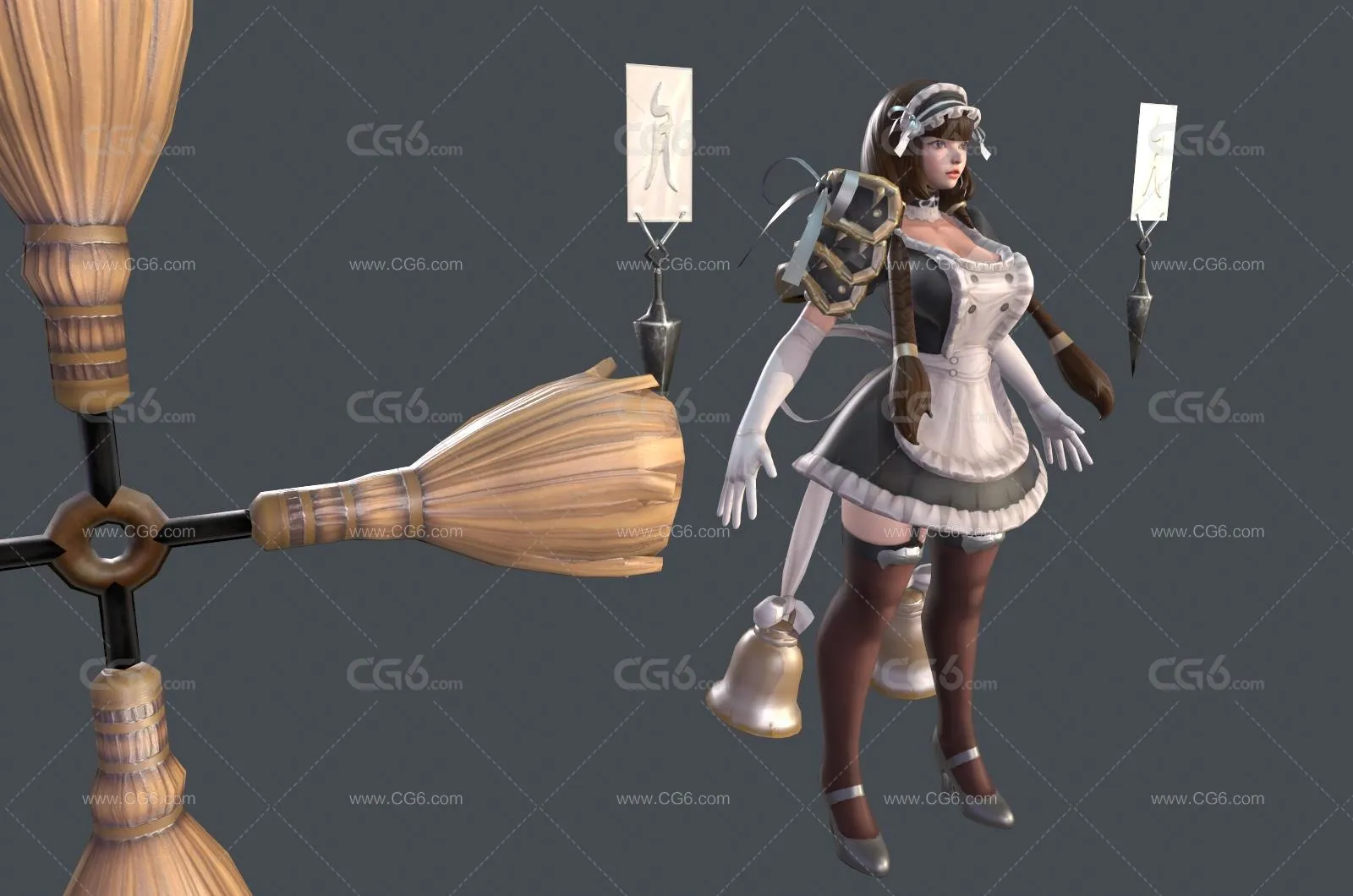 神女  符文女王  小厨娘服饰-5