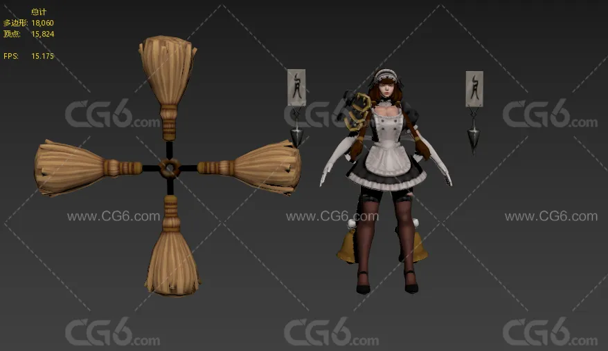 神女  符文女王  小厨娘服饰-6