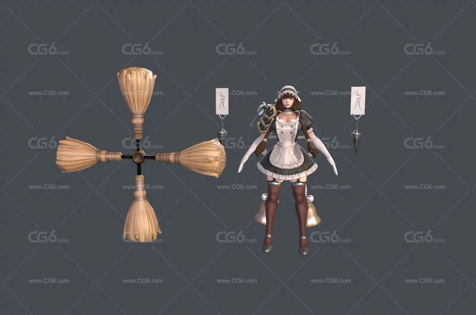神女  符文女王  小厨娘服饰-2