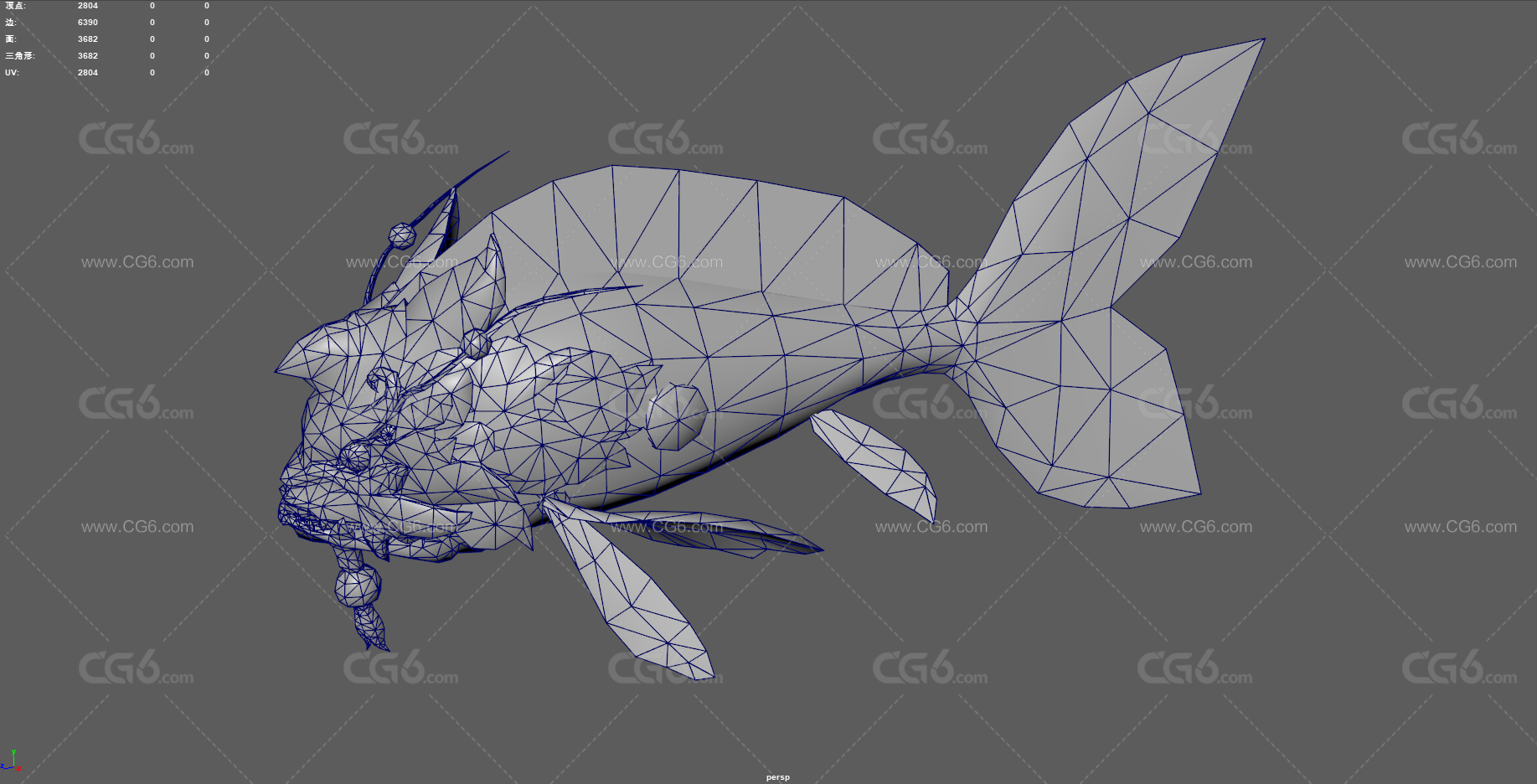 怪物鱼 手绘怪鱼 魔鬼鱼 深海生物 鱼精 海洋怪物 鲤鱼精 游戏怪物 魔幻鱼类 妖化真身-12