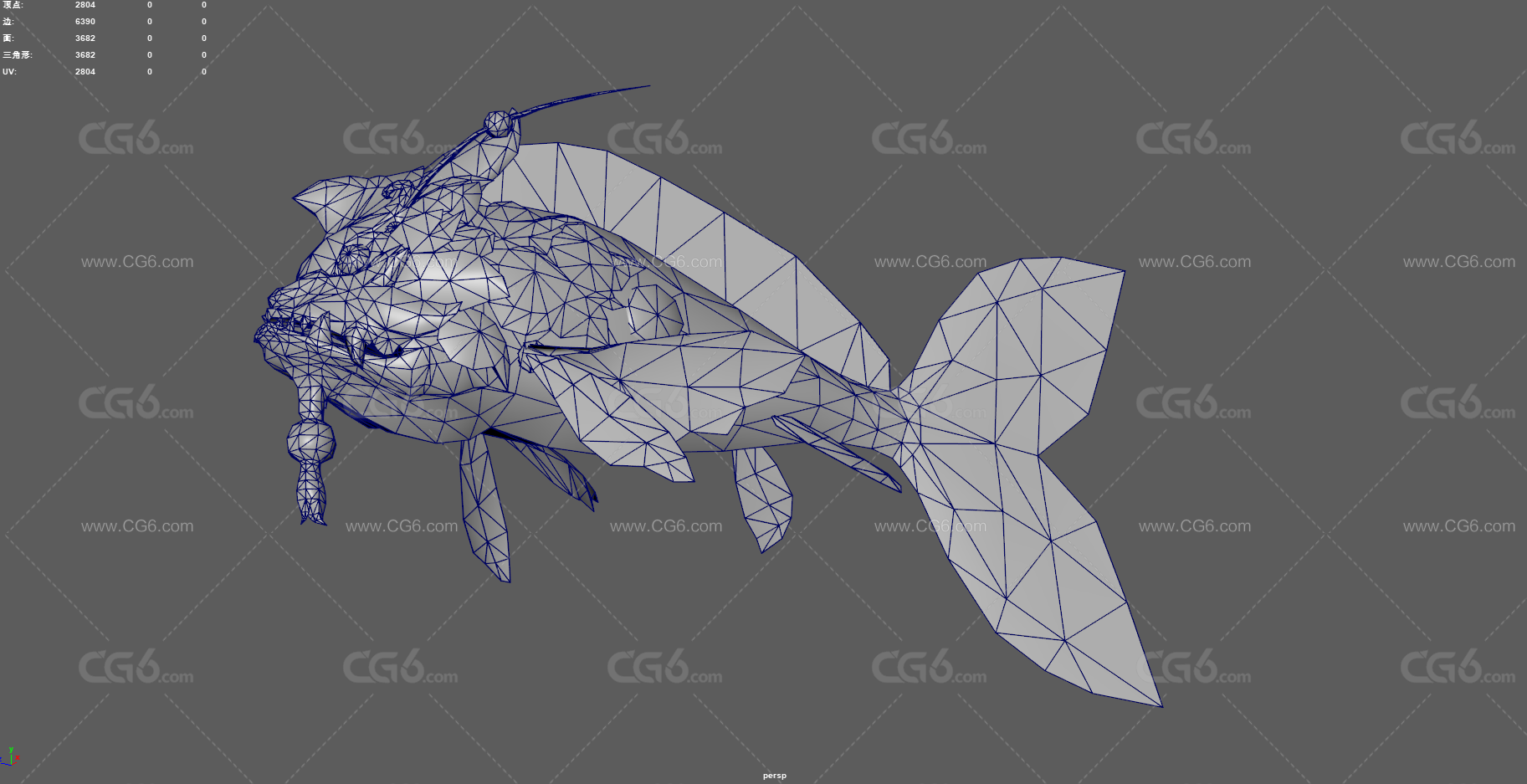 怪物鱼 手绘怪鱼 魔鬼鱼 深海生物 鱼精 海洋怪物 鲤鱼精 游戏怪物 魔幻鱼类 妖化真身-11