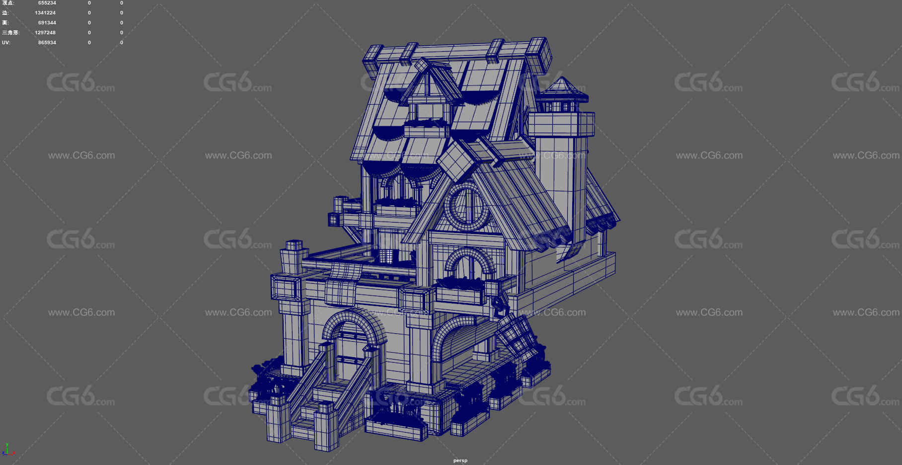 卡通小屋 Q版房屋 卡通建筑 中世纪小屋 小木屋 精灵小屋-8