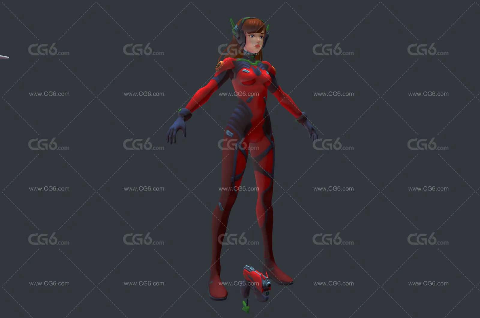 人物机甲 战斗红色机甲  变形机甲-2