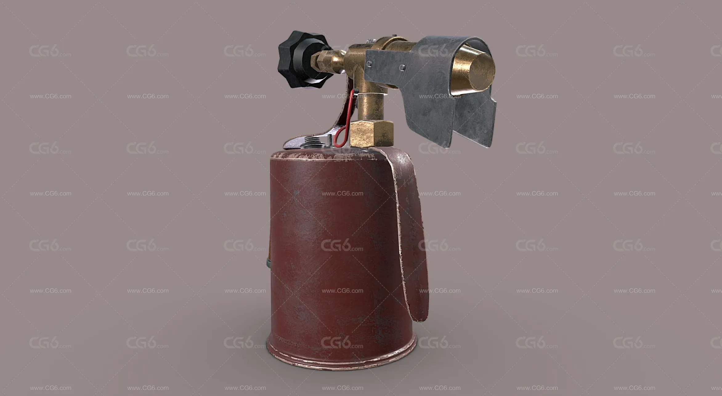 PBR次世代喷枪 喷灯 火枪 汽油喷灯 喷火器 烤肉工具 火焰喷射器 喷火灯 冲灯 加热工具3D模型-5