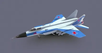 PBR俄罗斯Mig-31战斗机 米格-31战斗机 米格31 MIG31捕狐犬战斗机 米高扬歼击机
