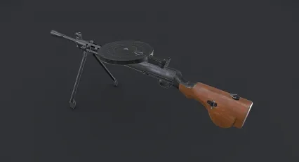 PBR次世代轻机枪 军事武器 DP-27 步兵用机枪 苏联机枪 抗战枪械 转盘机枪 二战武器
