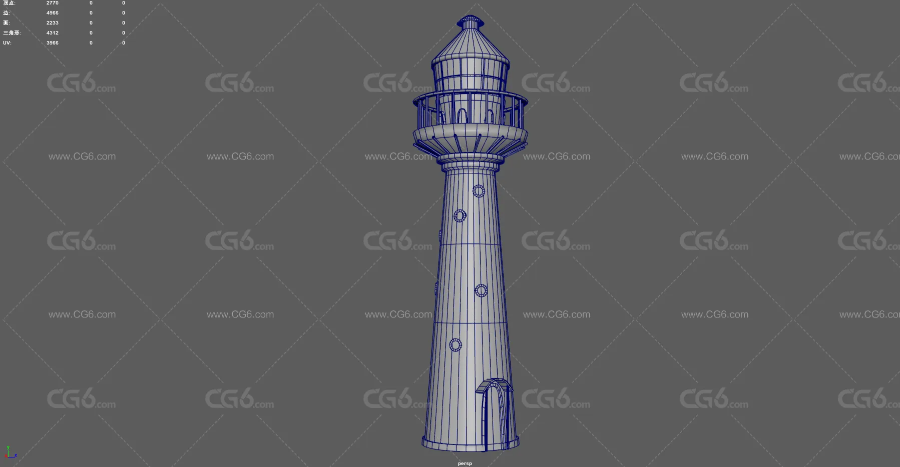 照明灯塔 海塔 航海明灯 瞭望塔 塔台 导向灯塔 海岛灯塔 地标航标 哨塔 高塔-9