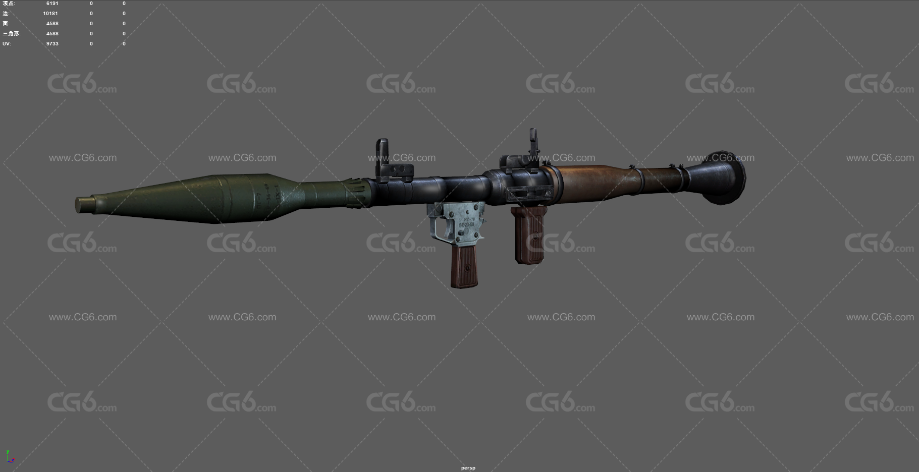 RPG-7火箭筒 反坦克炮 火箭筒 反坦克导弹 便携式火箭炮 火箭弹 军事武器 反装甲武器 火炮器械-6