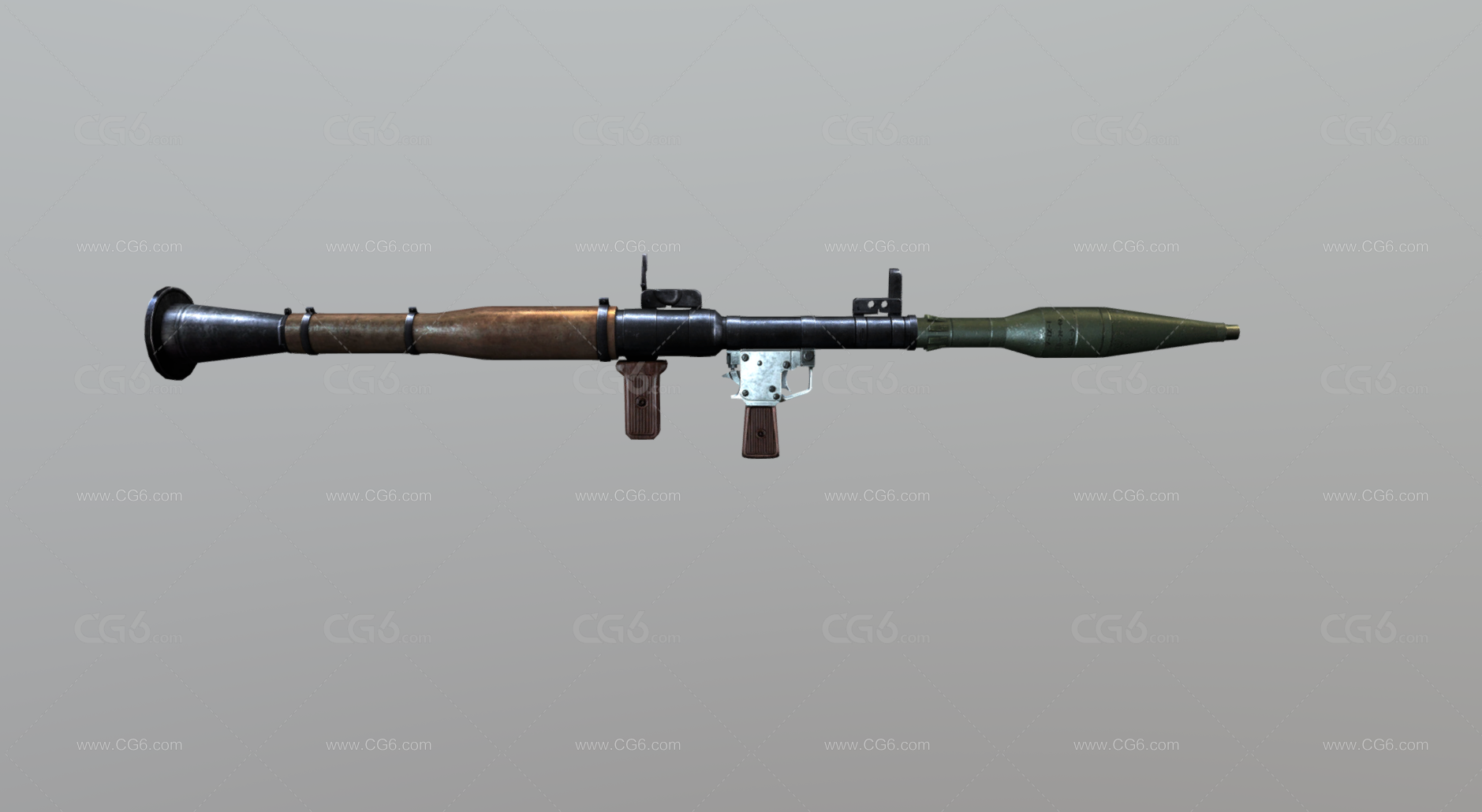 RPG-7火箭筒 反坦克炮 火箭筒 反坦克导弹 便携式火箭炮 火箭弹 军事武器 反装甲武器 火炮器械-2