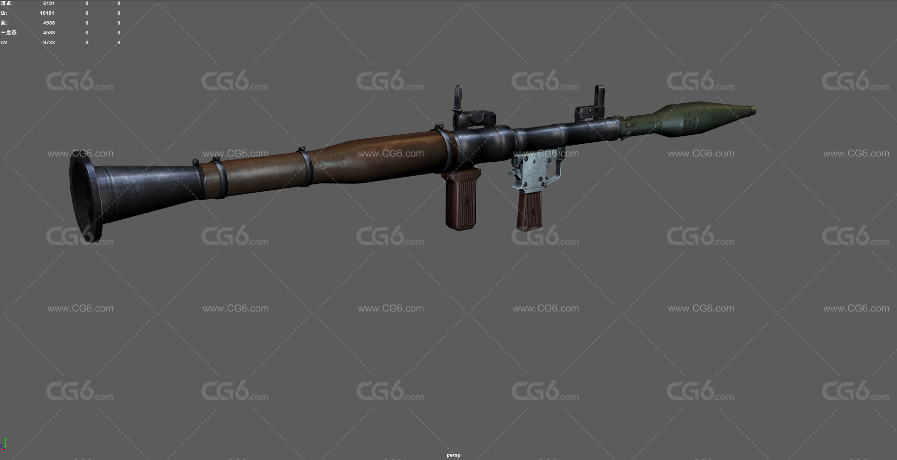 RPG-7火箭筒 反坦克炮 火箭筒 反坦克导弹 便携式火箭炮 火箭弹 军事武器 反装甲武器 火炮器械-5