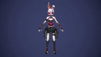 恶魔娃娃机器人 兔娃娃 恐怖战士 恶魔战士 机器人 机甲女战士 兔女郎战士3D模型