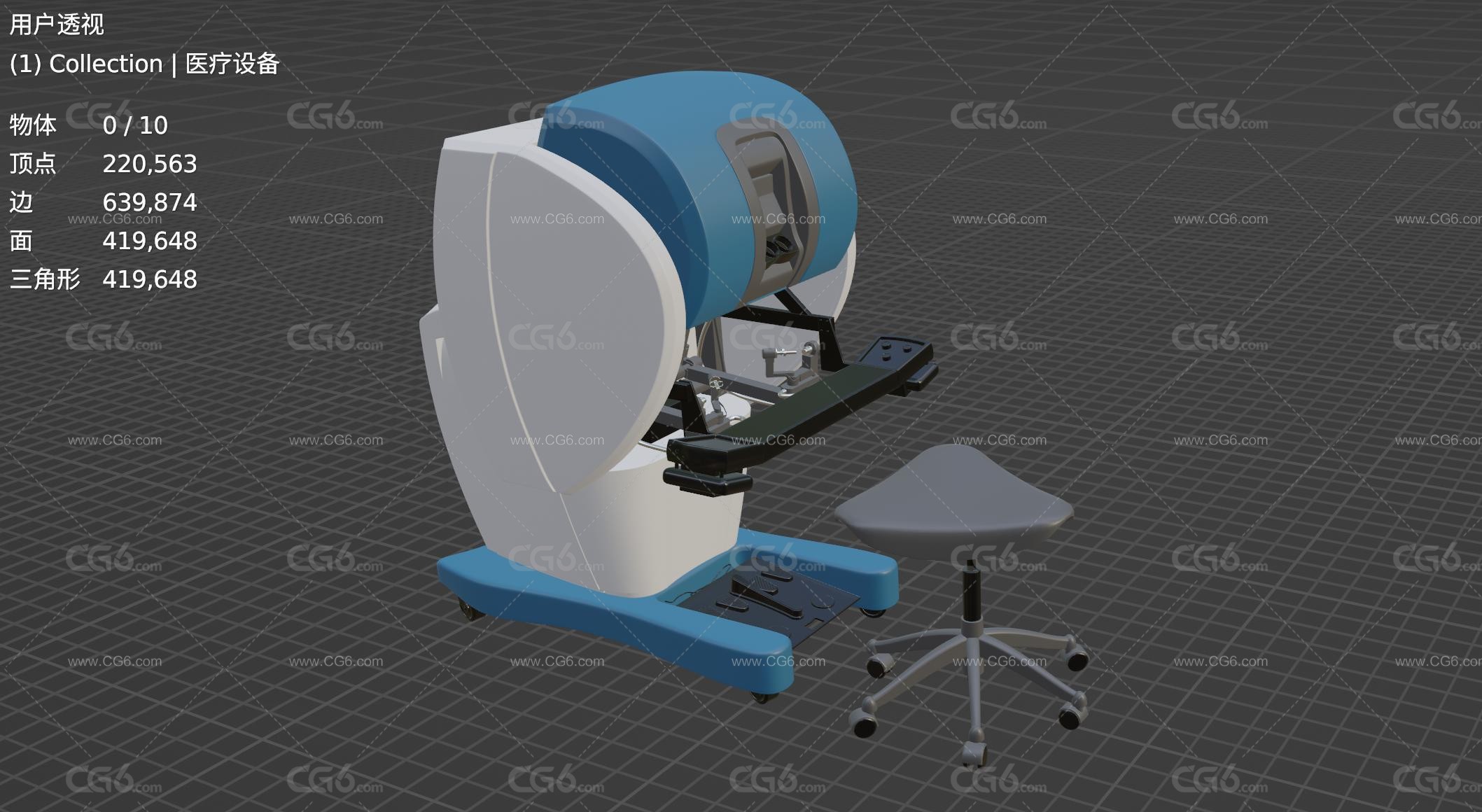 便携式X光机 医疗设备 医用电子设备 X射线 机器人手术控制器3D模型-6