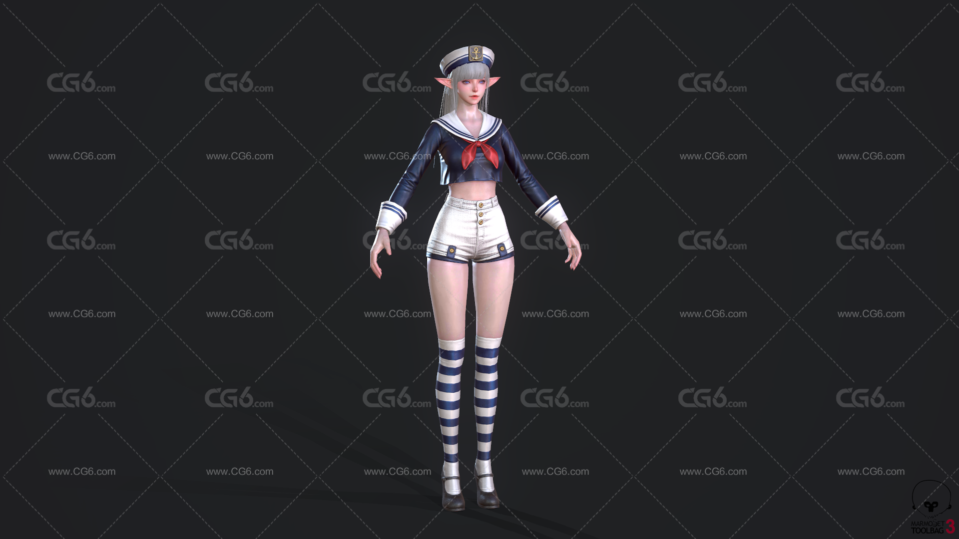 海洋精灵  精灵海军陆战队 海军少女服饰-1