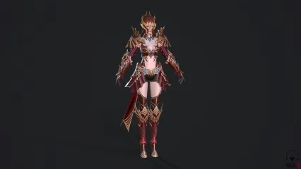 精灵同盟突袭 女孩 铠甲护卫