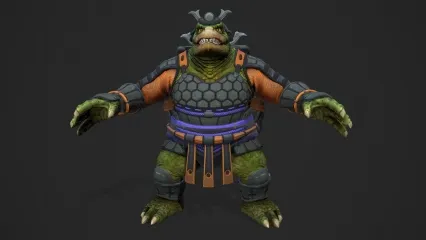 忍者神龟 龟丞相 海妖 海怪 乌龟武士 乌龟妖怪 妖兽 怪物 忍者战士 海龟战士3D模型